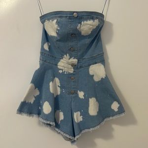 Denim Romper